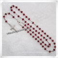 Cheapest Colourful Plastic Corner Beads Rosary with Holy Grail (IO-cr371)